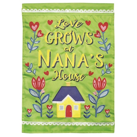 13 X 18 In Double Applique Nanas House Polyester Garden Flag